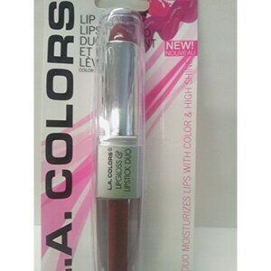 LA Colors Lip Duo Gloss / Lipstick-NEW-  COLOR: CHARMED-NEW